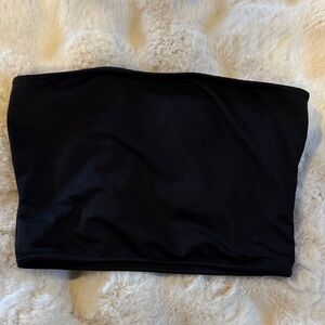Black Strapless Tube Top
